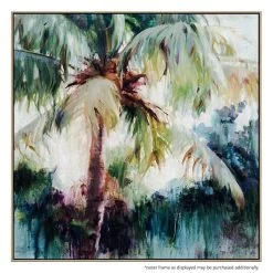 Havana Palms Painting | Natural Frame