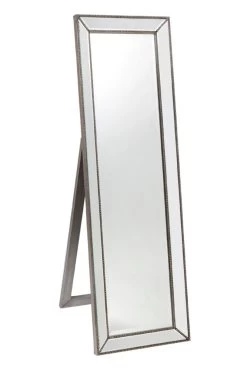 Zeta Cheval Mirror Antique Silver