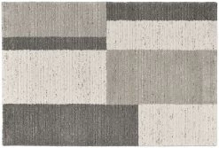 Colette Polyester Block Indoor Rug - Taupe/Beige