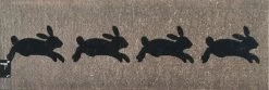 Four Rabbits French Doormat