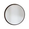 Rise Walnut Round Mirror Small