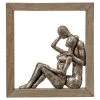 Couple Sitting In Frame - Grey/Natural