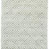 Cut Diamond Ocean Wool And Viscose Rug