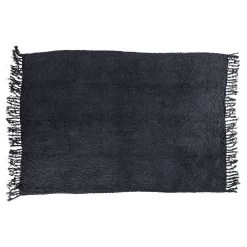 Valeria Woven Throw Rug 130x170cm - Navy