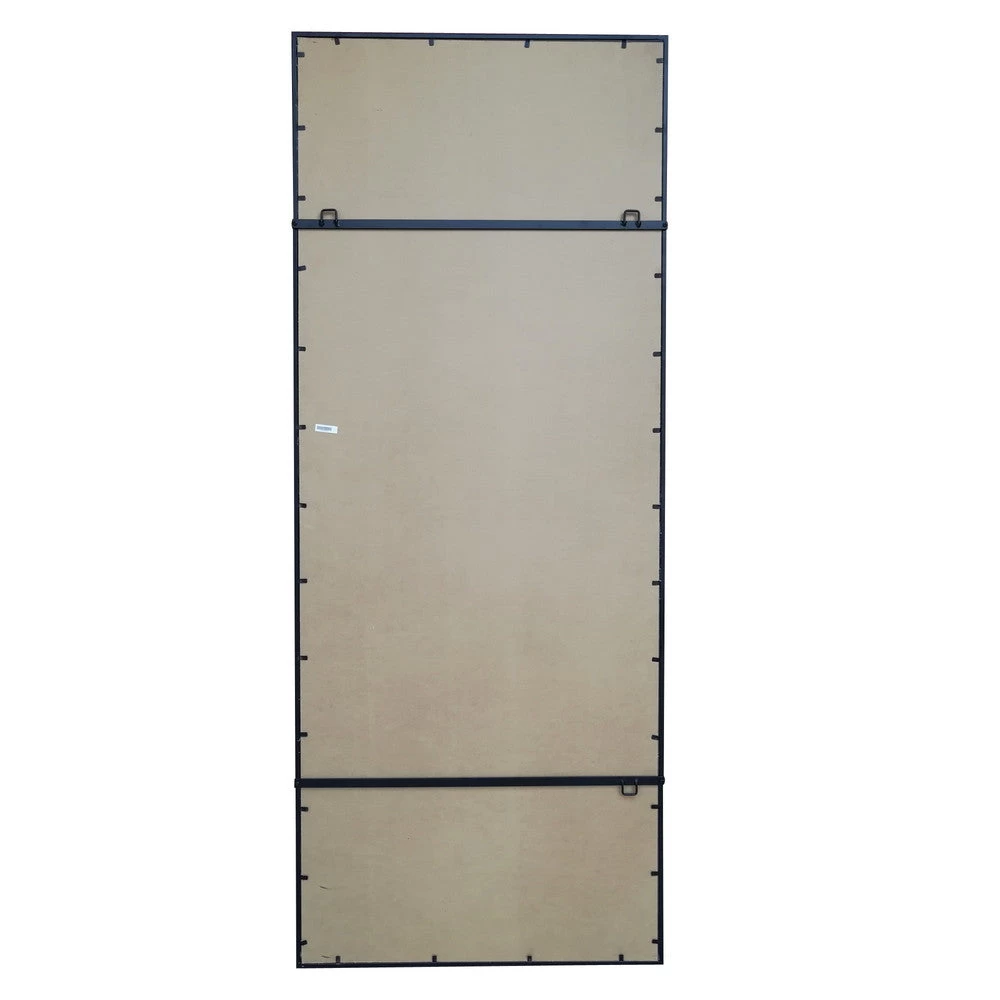 12 Pane Black Iron Mirror 2 12 Pane Black Iron Mirror - Image 2