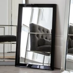 Lana Rectangular Mirror Black -Home Decoration Store shopify e0950236629b83db8649bef703fef684 lana rectangular mirror black