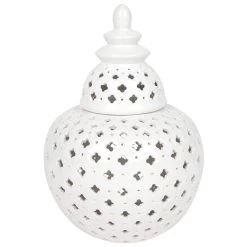 Miccah Temple Jar White Large