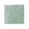 Goat Fur Cushion Aqua
