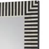 Mitri Bone Inlay Wall Mirror Black