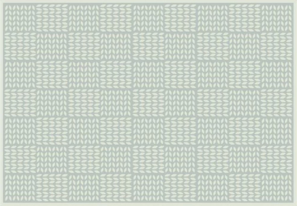 Stacy Indoor/Outdoor Polypropylene Colorado Block Rug - Silver/White 4 Stacy Indoor/Outdoor Polypropylene Colorado Block Rug - Silver/White - Image 4
