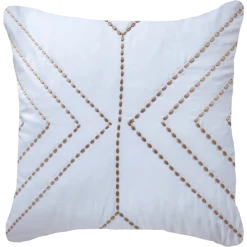 Dot Crop Lines Lounge Cushion White & Beige