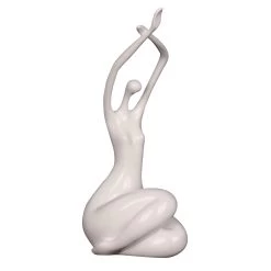 Lady Awakening Sculpture White