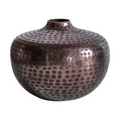 Naomi Vase Round Bronze 255x255x190mm