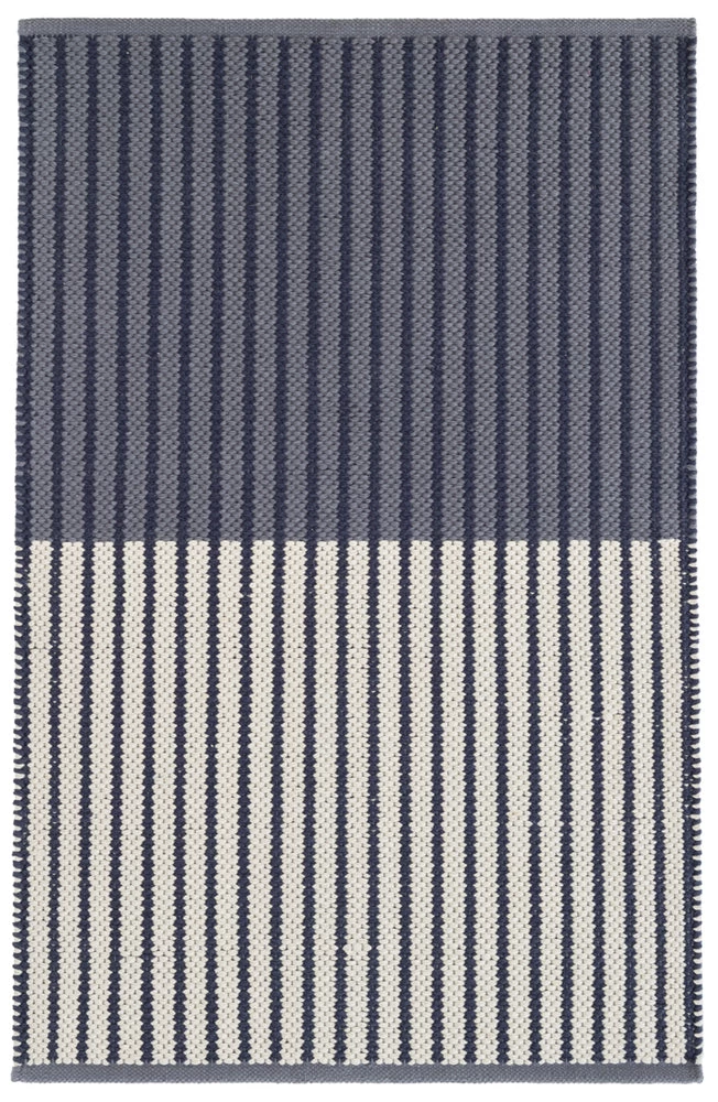 Graham Navy Cotton Rug 3 Graham Navy Cotton Rug - Image 3