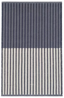 Graham Navy Cotton Rug