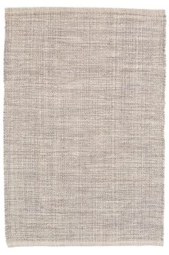 Marled Grey Flatweave Cotton Rug