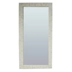 Mitri Bone Inlay Floor Mirror Natural