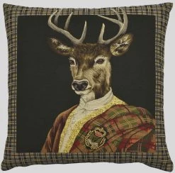 Highland Deer Tan Cushion