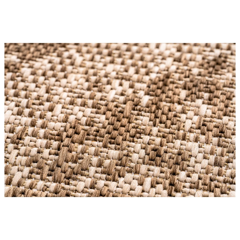 Deja Distressed Round Indoor/Outdoor Polypropylene Rug 6 Deja Distressed Round Indoor/Outdoor Polypropylene Rug - Image 6