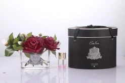 Cote Noire Oval Roses Carmine Red